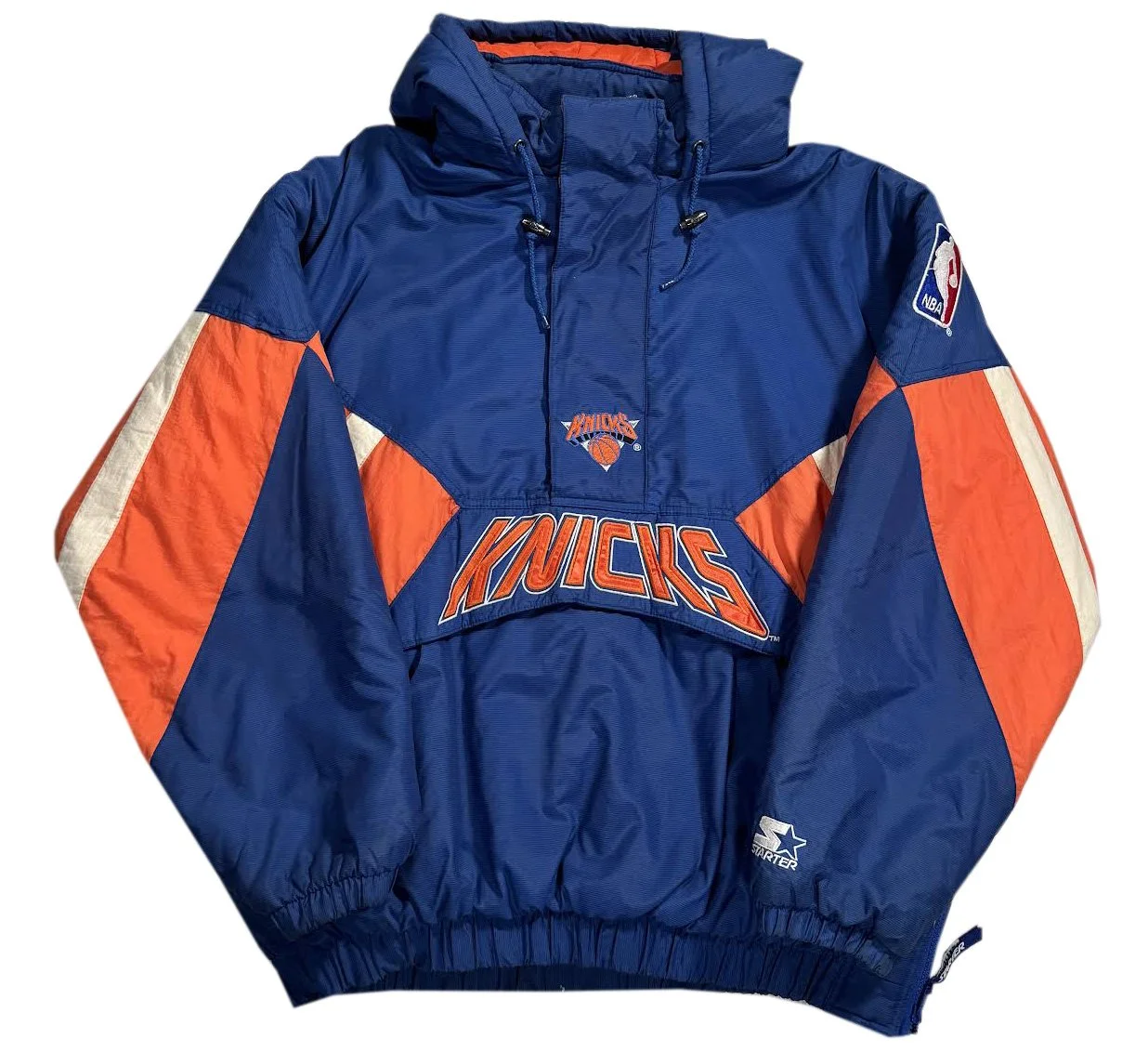 Vintage Starter New York Knicks Pullover Jacket (Size XXL) — RootsBK